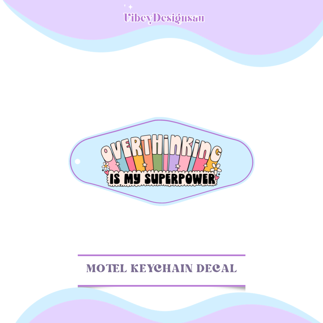 RTS Motel Keychain - Overthinking is My Superpower