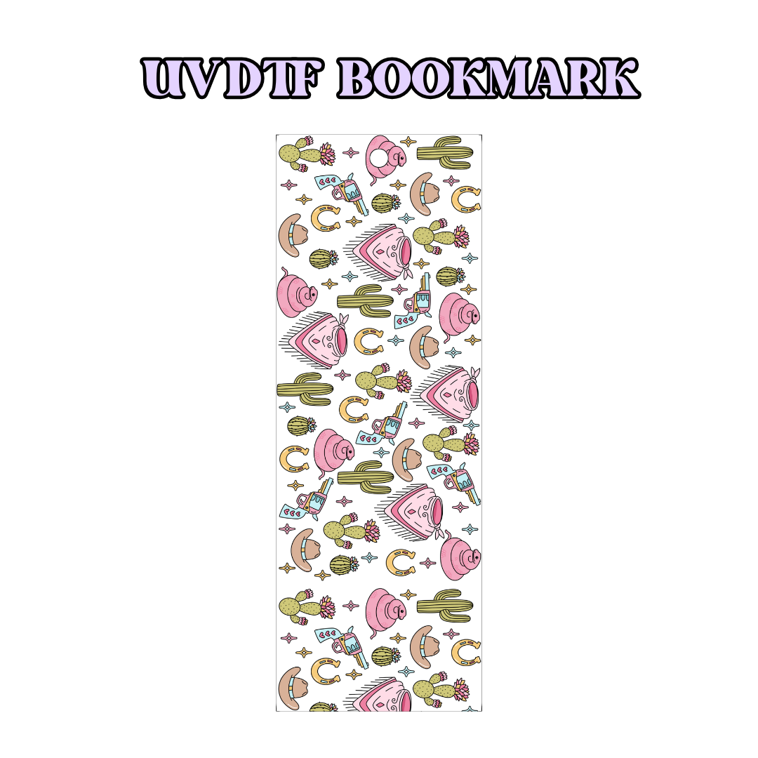 UV-DTF Bookmark Transfer - Western Pattern