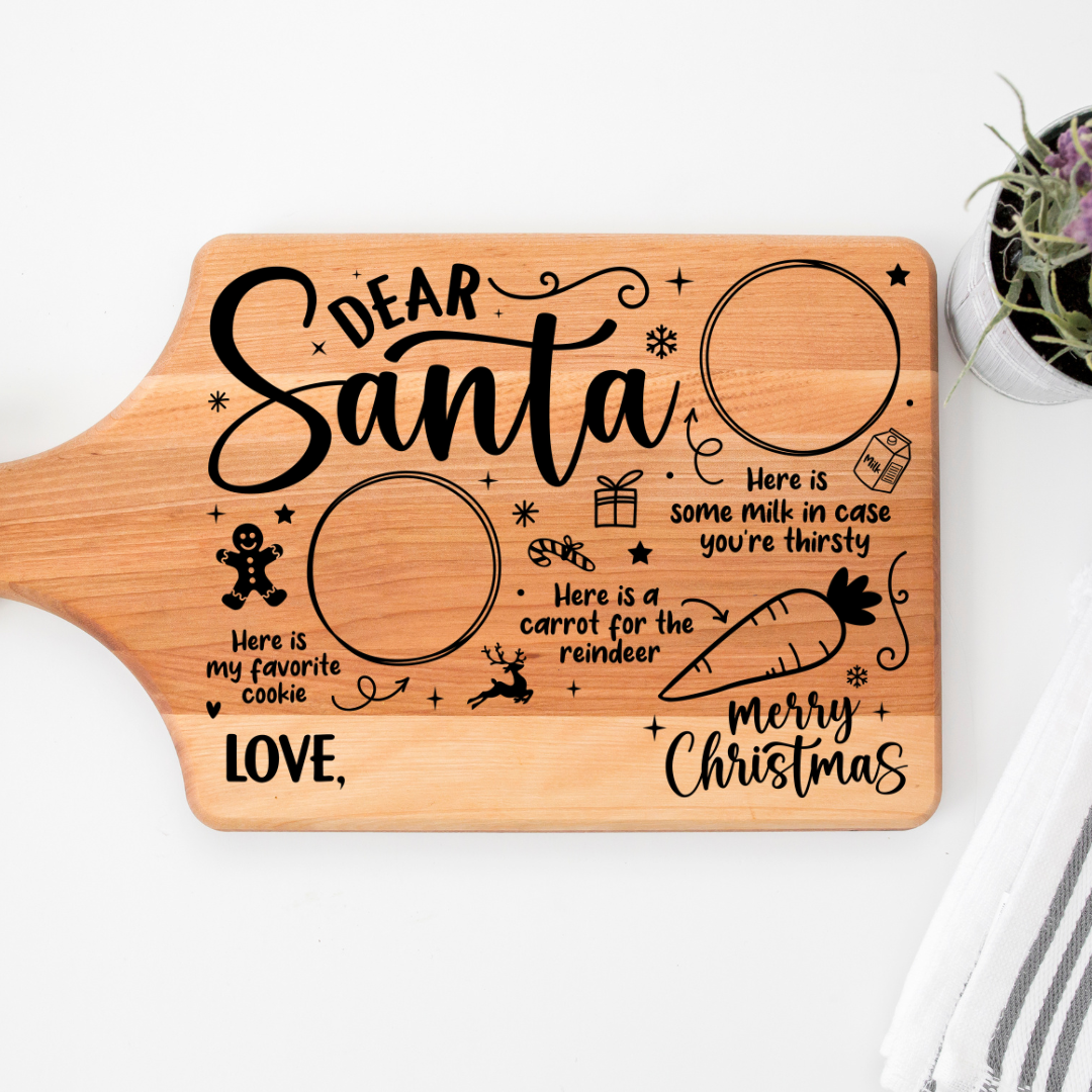 UV Transfer for Board/Plate - Treats for Santa