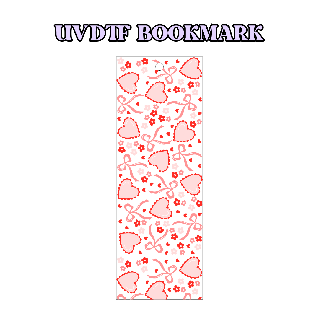 UV-DTF Bookmark Transfer BM22 - Hearts