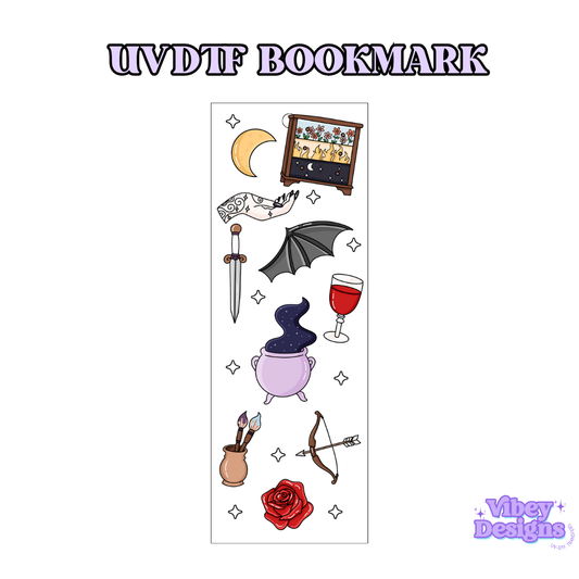 UV-DTF Bookmark Transfer - Acotar