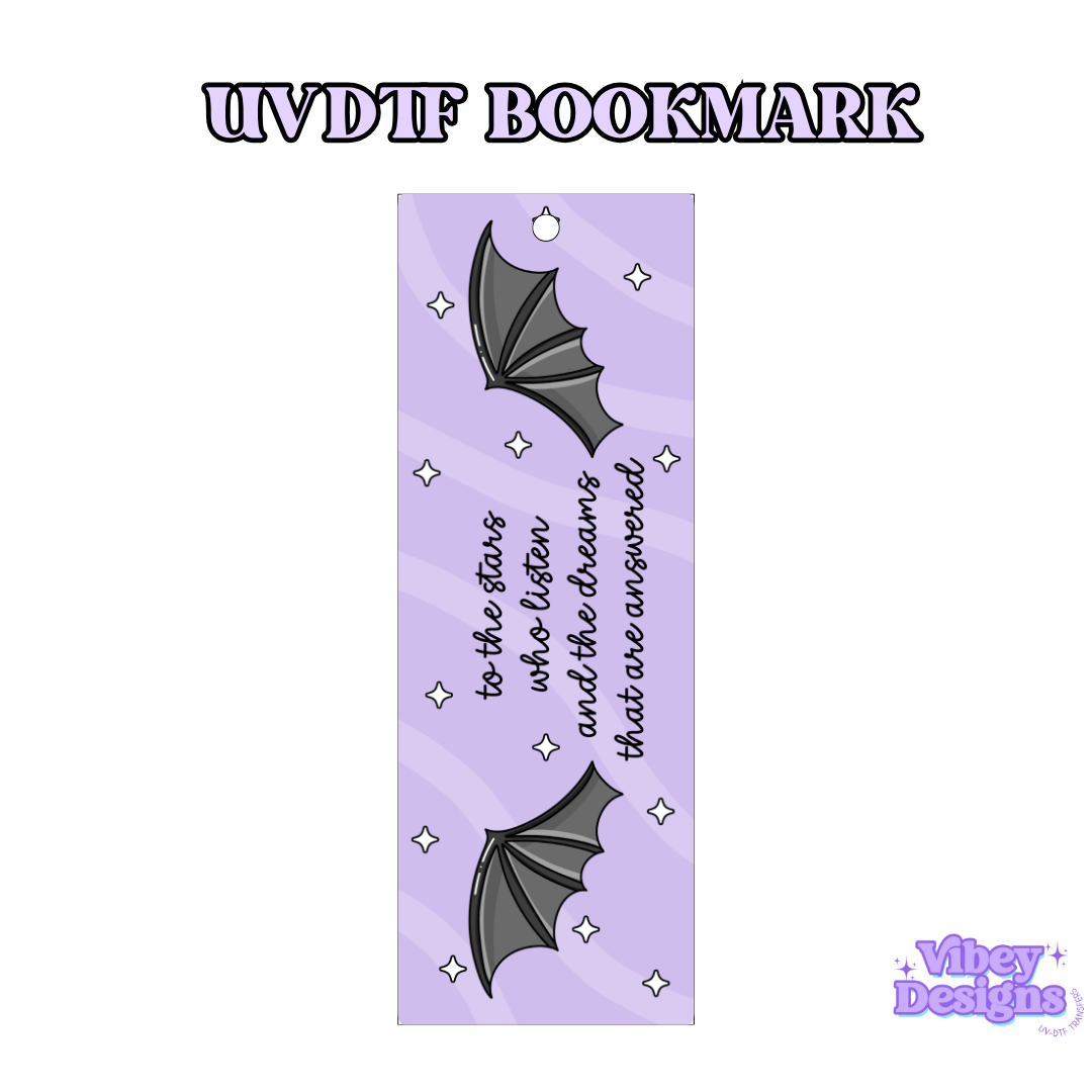 UV-DTF Bookmark Transfer - To the Stars
