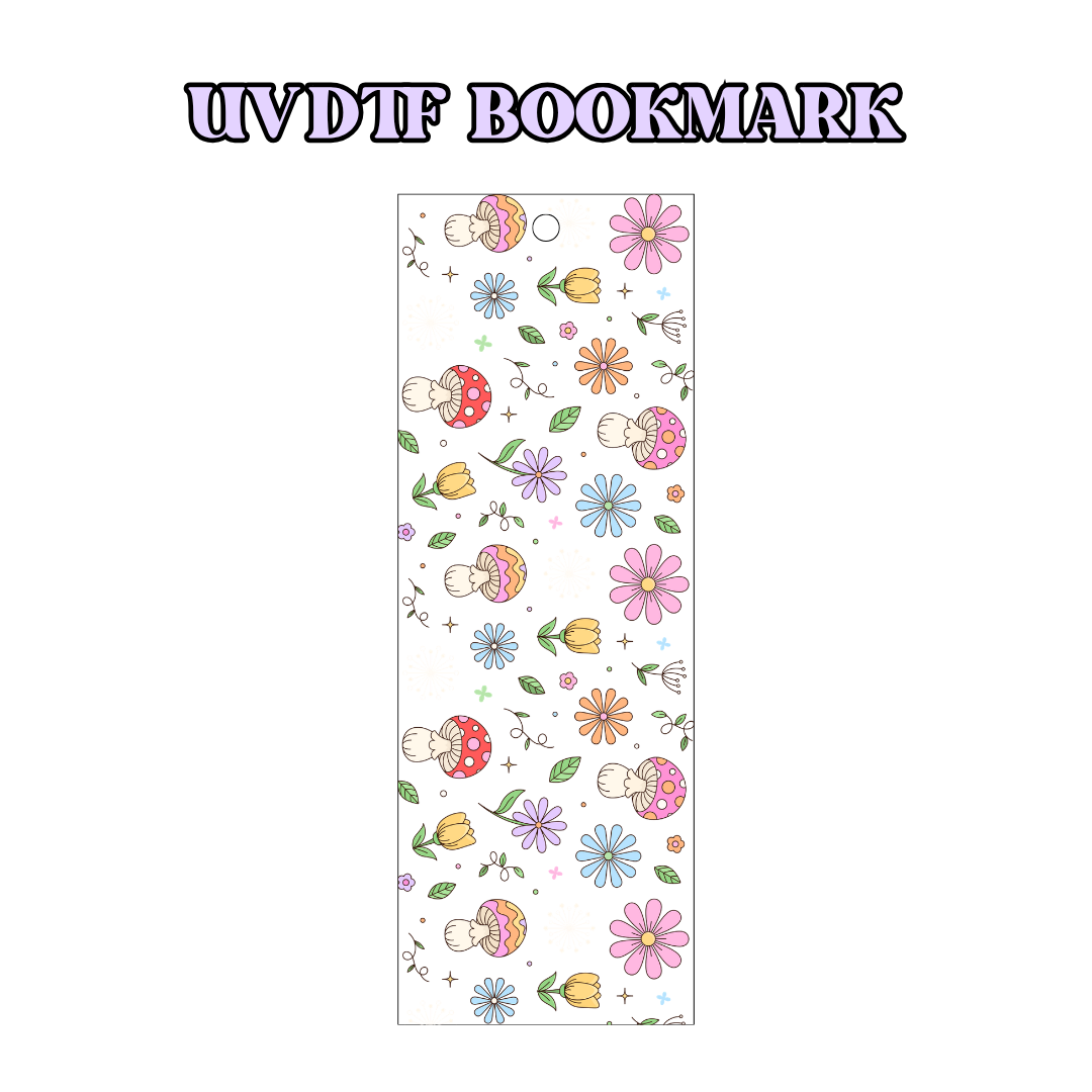 UV-DTF Bookmark Transfer BM34 - Mushroom Garden 2