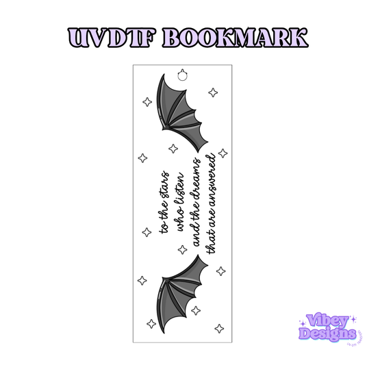 UV-DTF Bookmark Transfer - To the Stars
