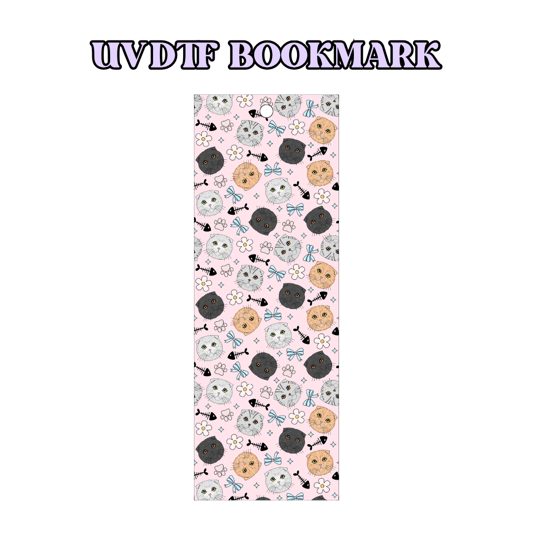 UV-DTF Bookmark Transfer BM36 - Kitty Cats