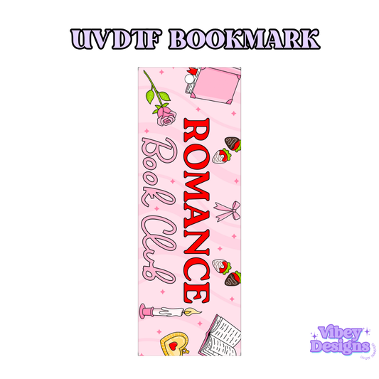 UV-DTF Bookmark Transfer - Romance Book Club