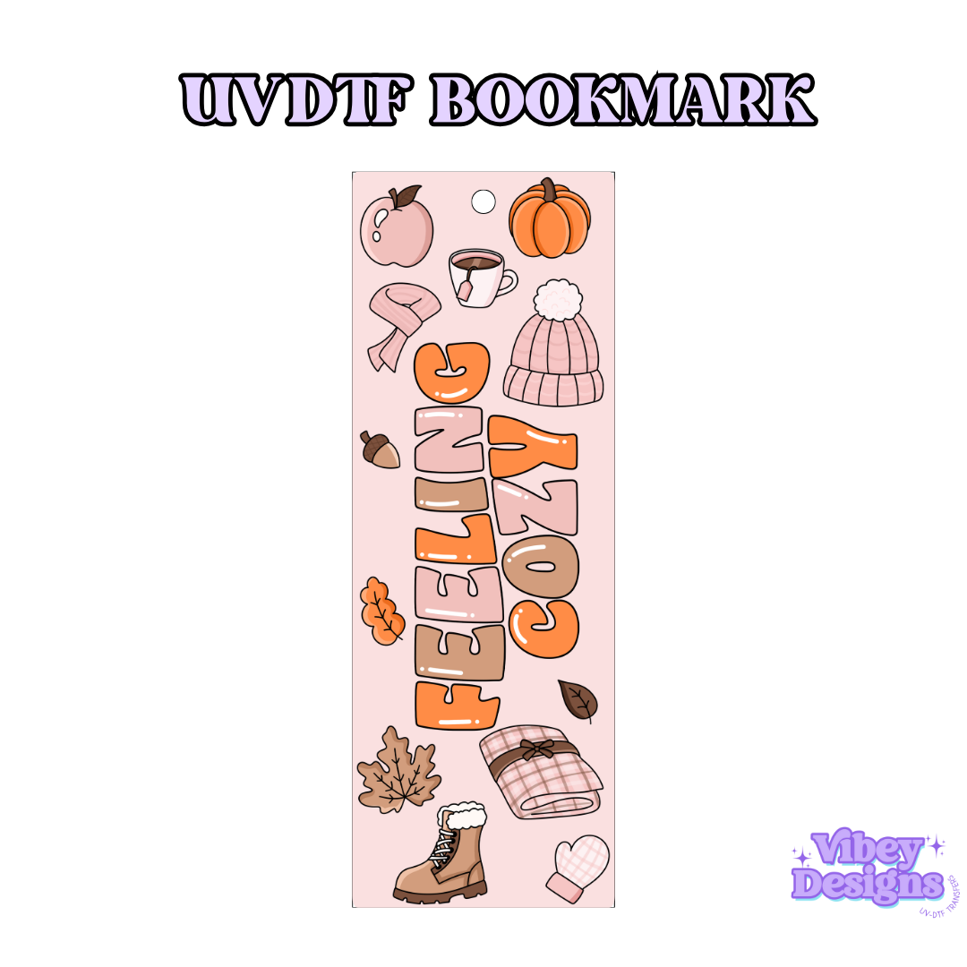 UV-DTF Bookmark Transfer - Feeling Cozy