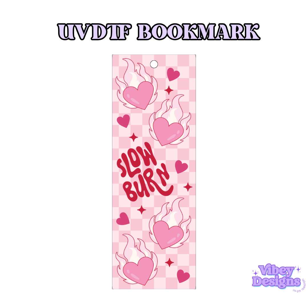 UV-DTF Bookmark Transfer - Slow Burn Checker