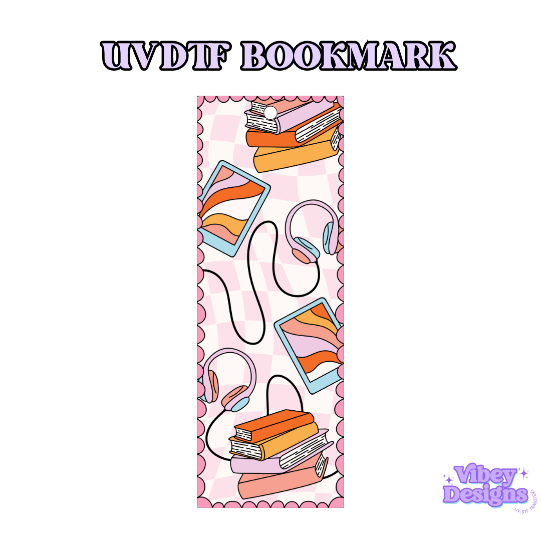 UV-DTF Bookmark Transfer - Audiobook Lover