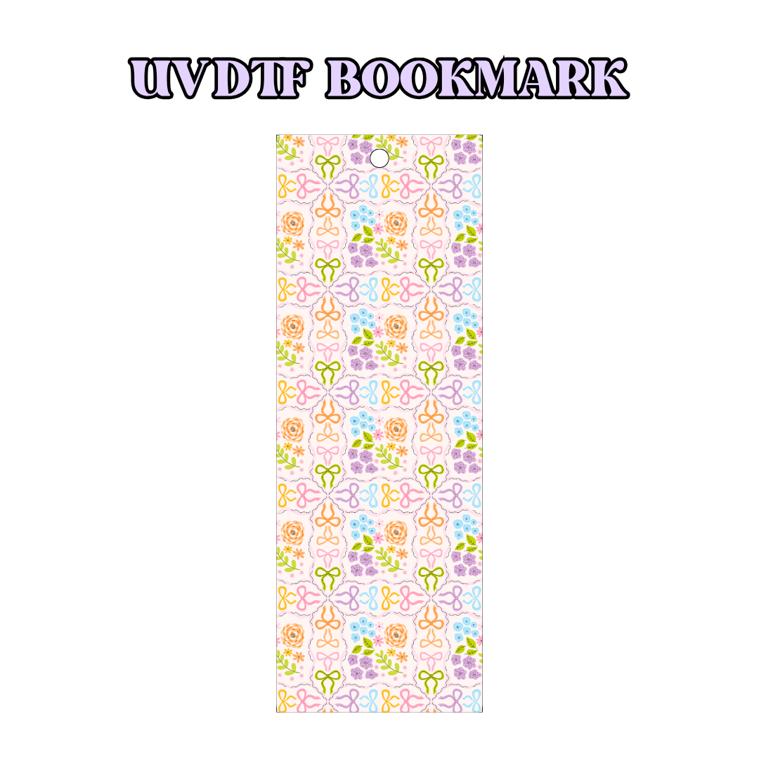 UV-DTF Bookmark Transfer BM49 - Wavey Floral