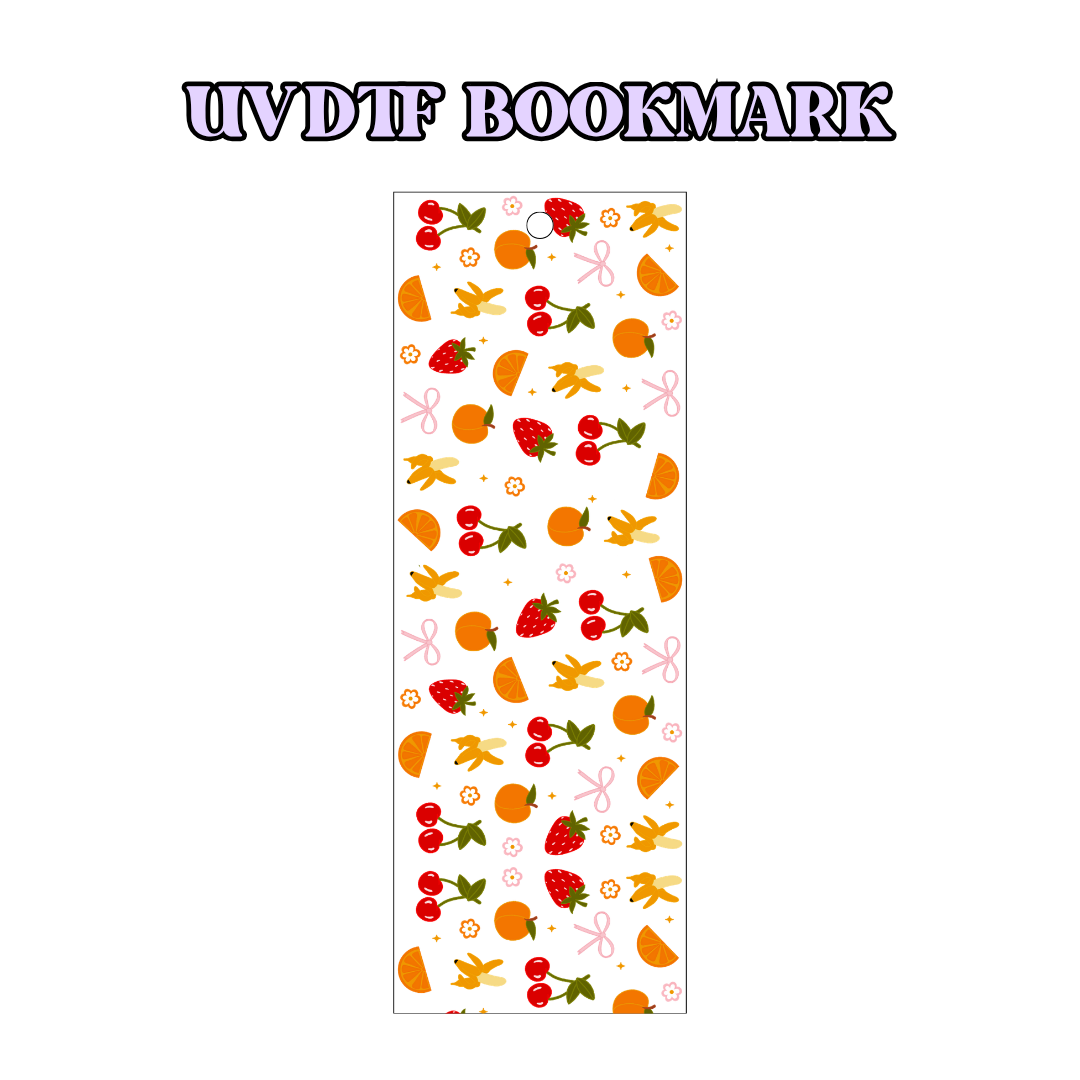 UV-DTF Bookmark Transfer BM55 - Fruity Bows