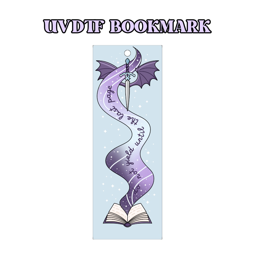 UV-DTF Bookmark Transfer BM69 - The Last Page