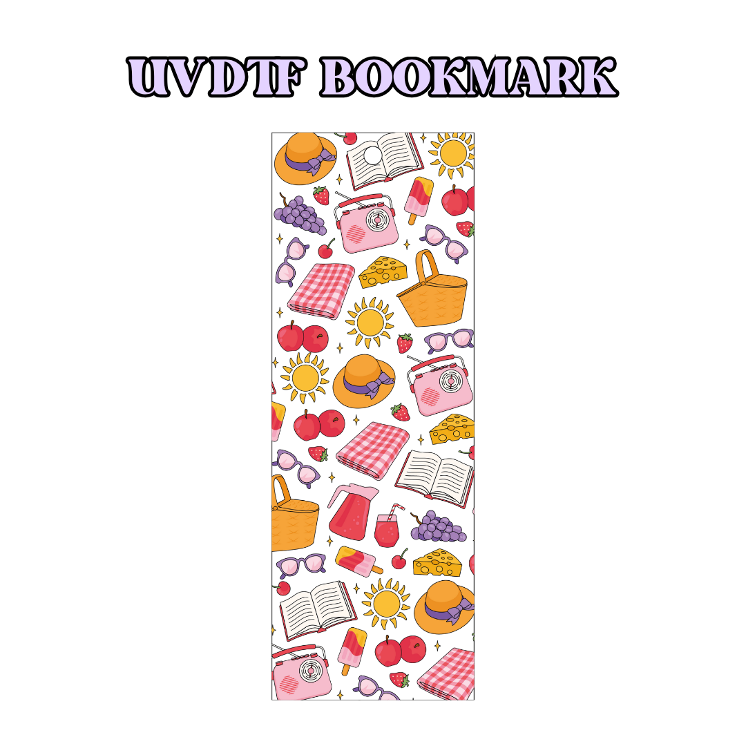 UV-DTF Bookmark Transfer BM92 - Summer Picnic