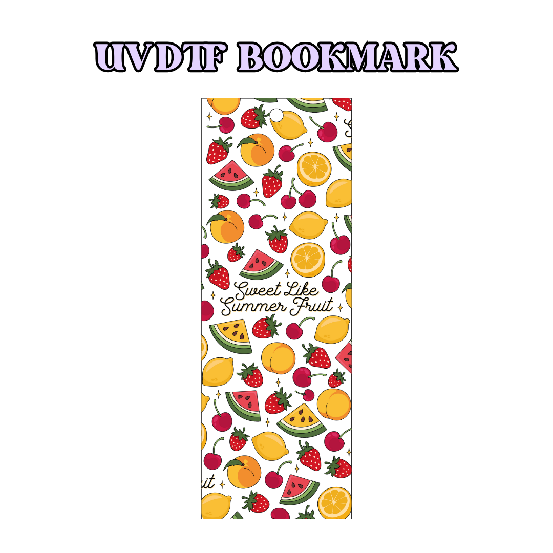 UV-DTF Bookmark Transfer BM96 - Summer Fruit