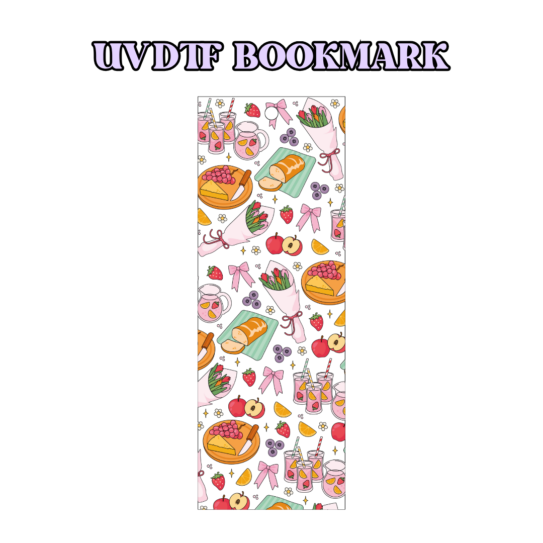 UV-DTF Bookmark Transfer BM98 - Strawberry Picnic