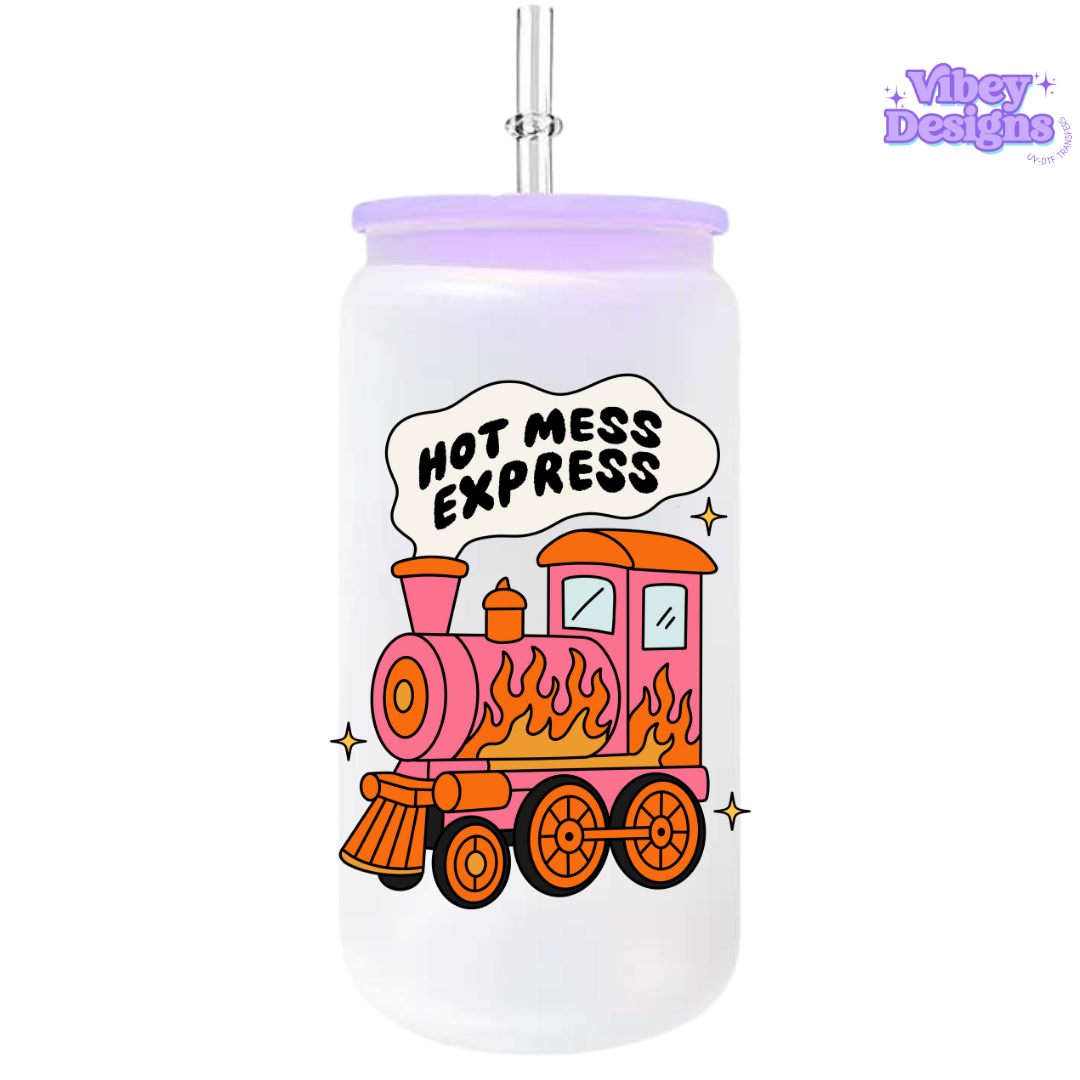 UV-DTF Transfer for Bottle, Glass, Mug, Diary - Hot Mess Express