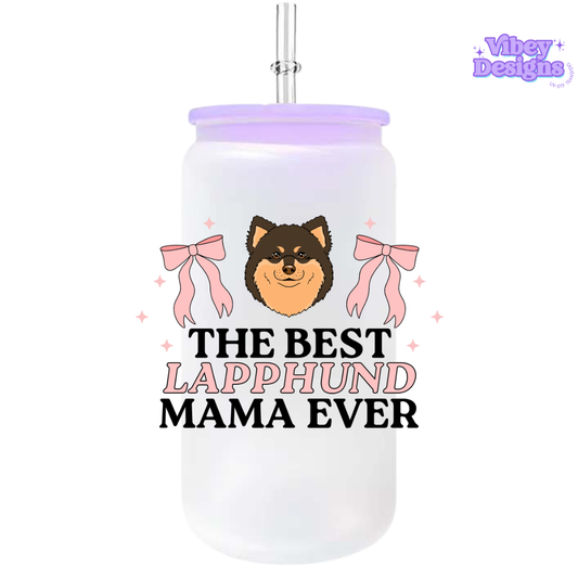 UV-DTF Transfer for Bottle, Glass, Mug, Diary - The Best Lapphund Mama
