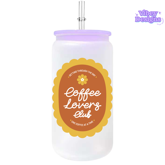 UV-DTF Transfer for Bottle, Glass, Mug, Diary - Coffee Lover Club