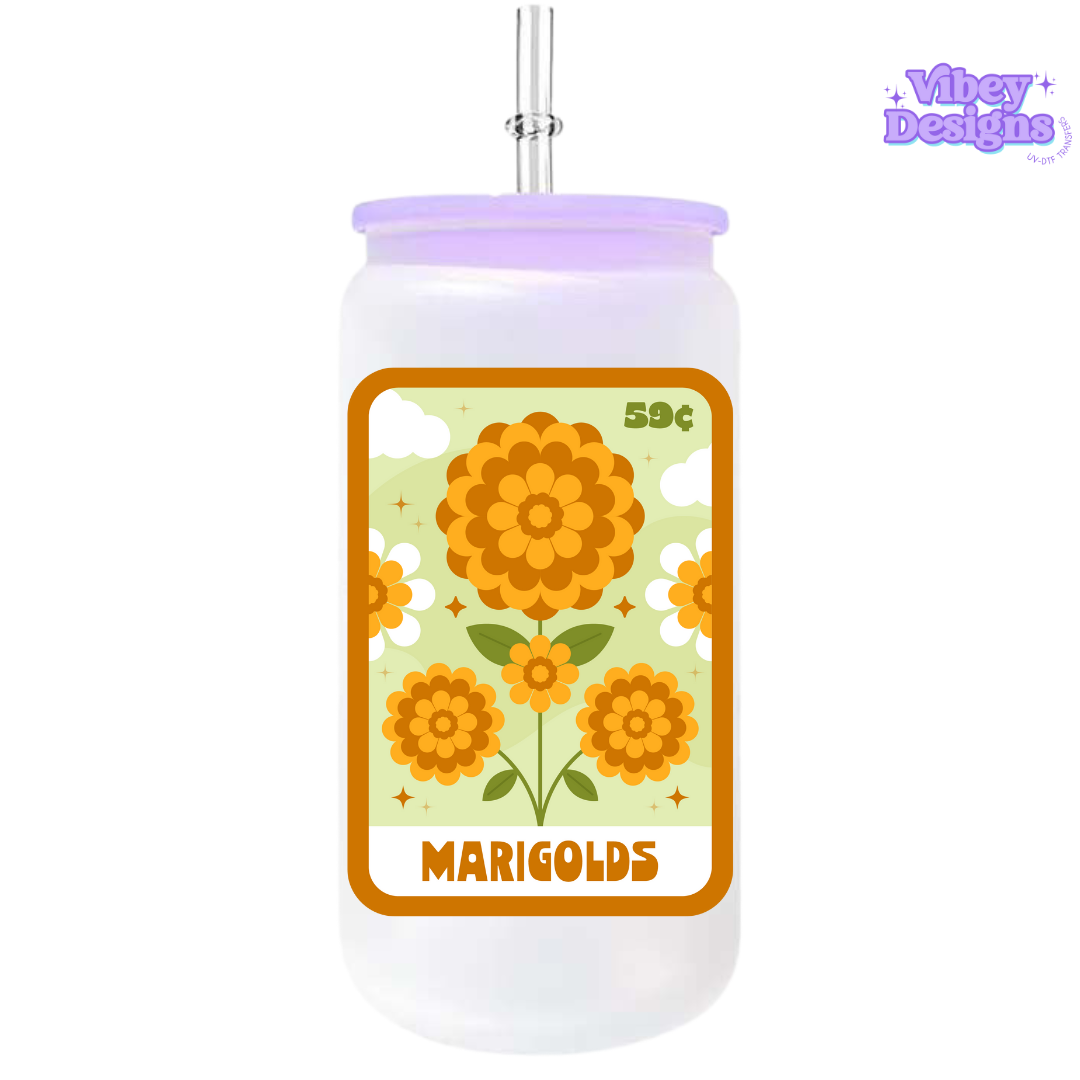 UV-DTF Transfer for Bottle, Glass, Mug, Diary - Spring Cards