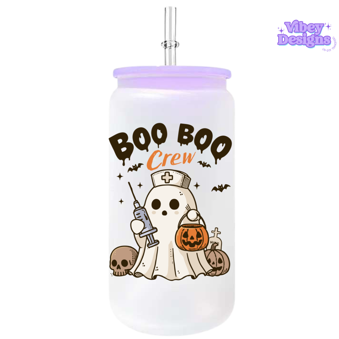 UV-DTF Transfer for Bottle, Glass, Mug, Diary - Boo Boo