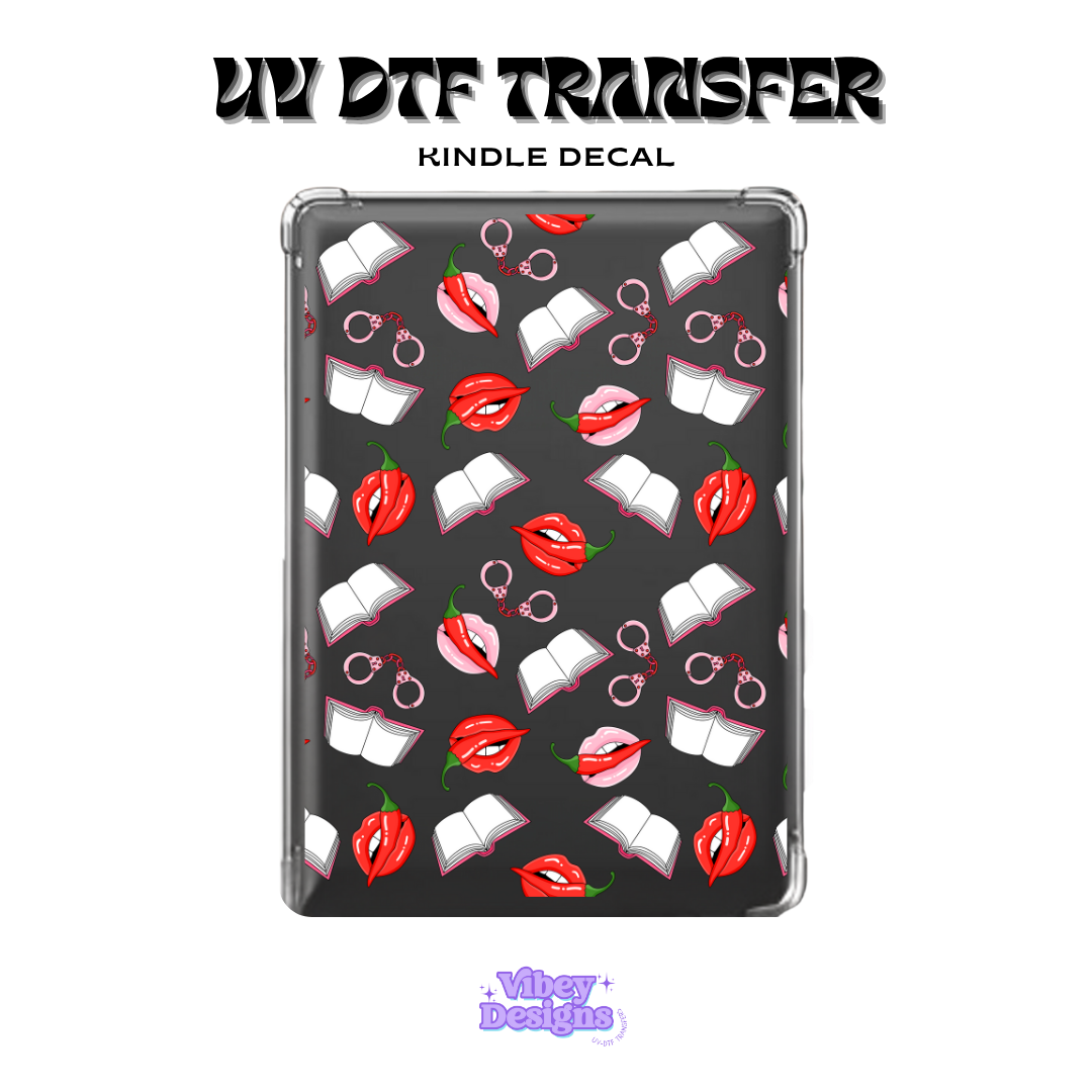 UV DTF Kindle Decal - Spicy Reader