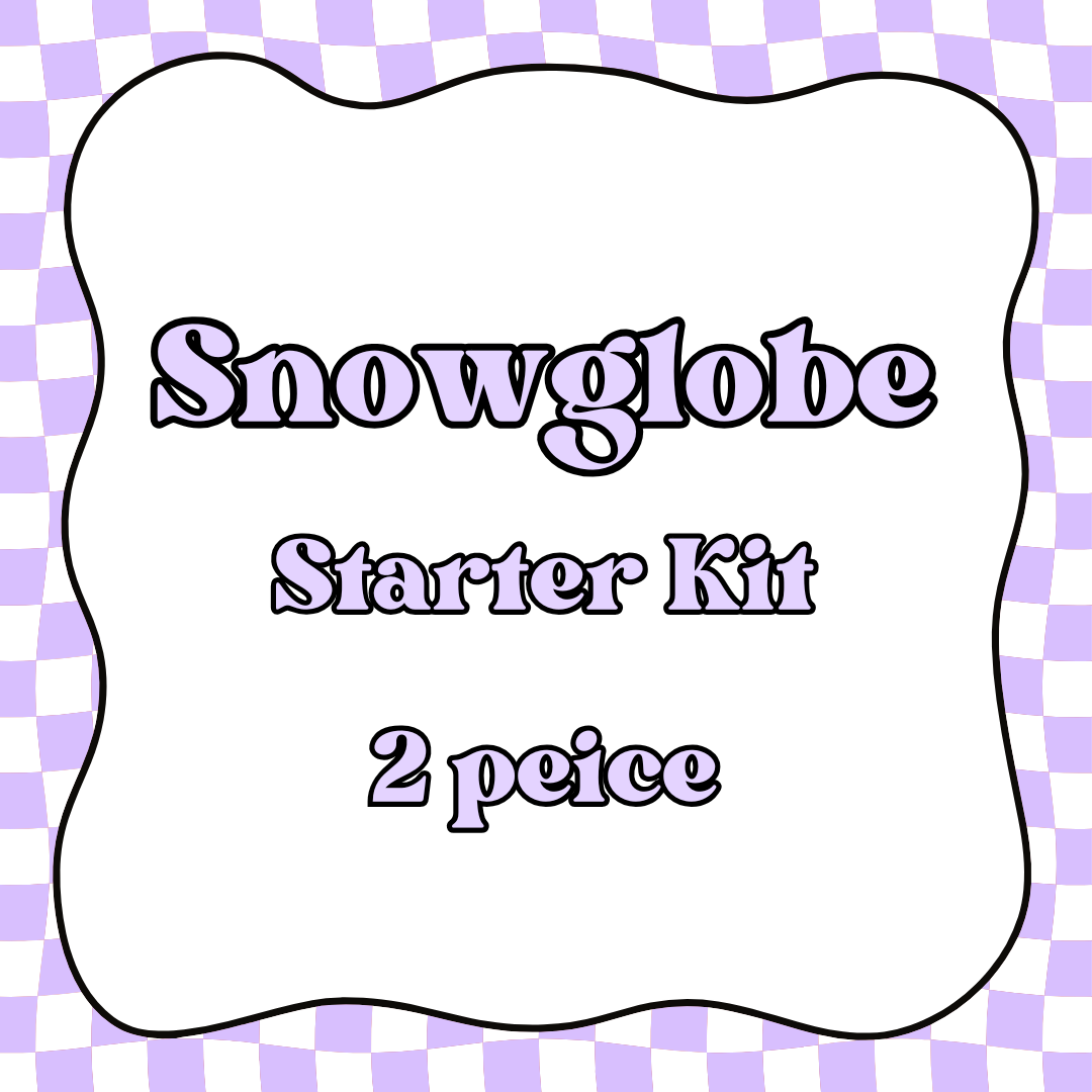16oz Snowglobe Double Walled Starter Kit (2 snowglobes)