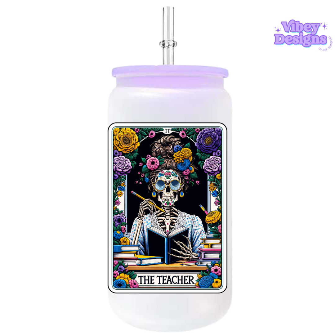 UV-DTF Transfer for Bottle, Glass, Mug, Diary - The Teacher