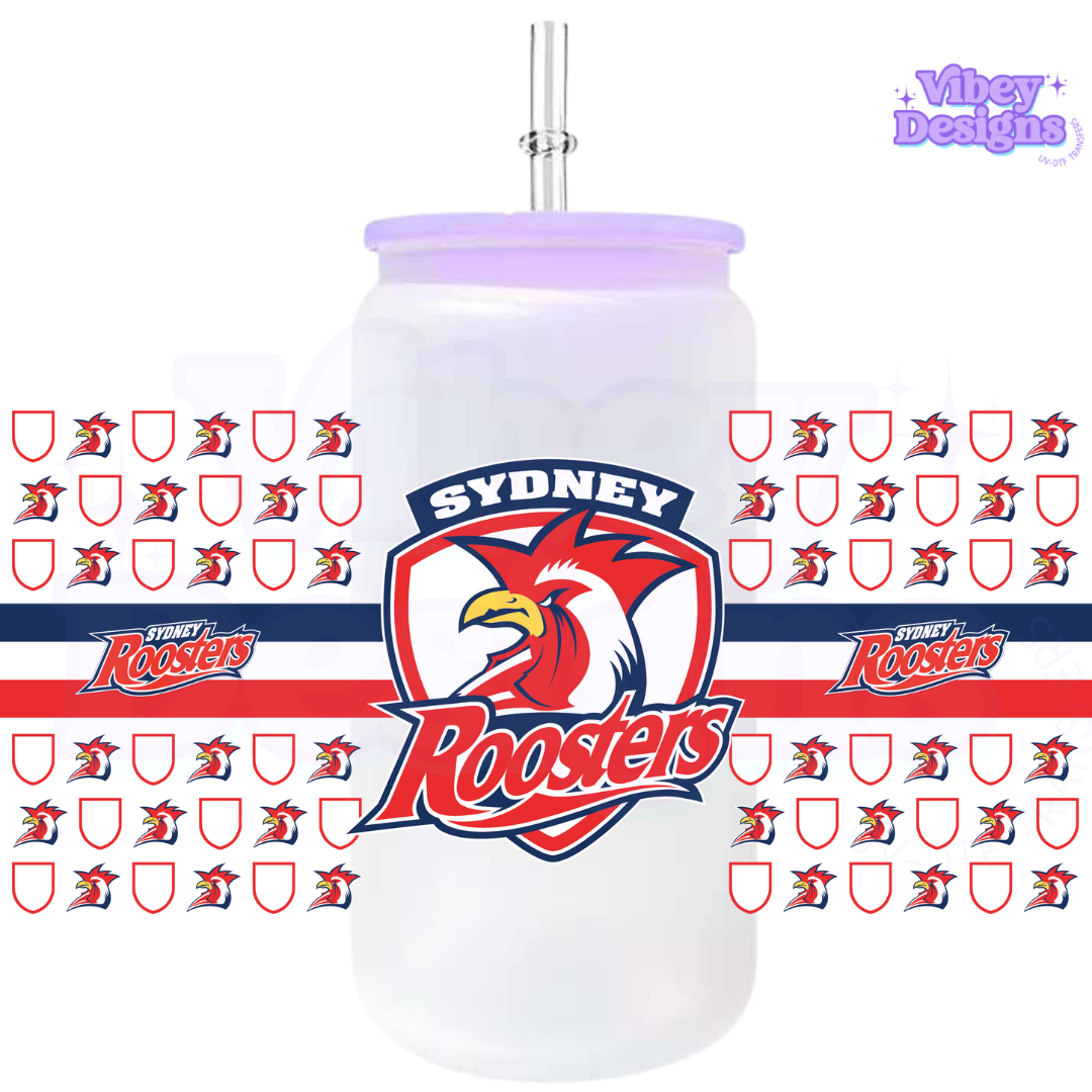 Uv Dtf Wrap For 16oz Libbey Glass - Footy Wraps NRL