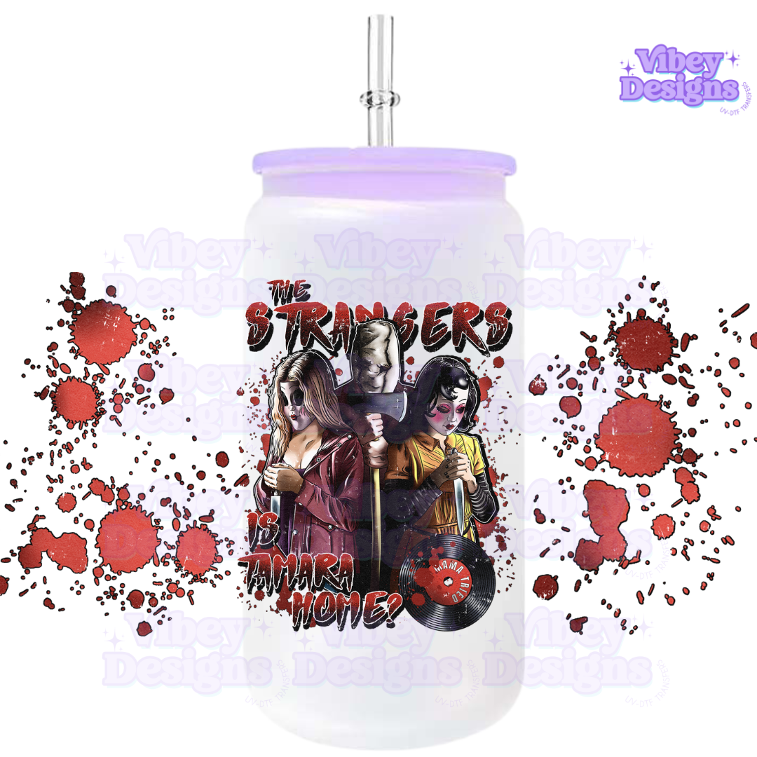 Uv Dtf Wrap For 16oz Libbey Glass - The Strangers