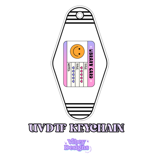 RTS Motel Keychain | Shot glass Decal - Library Card