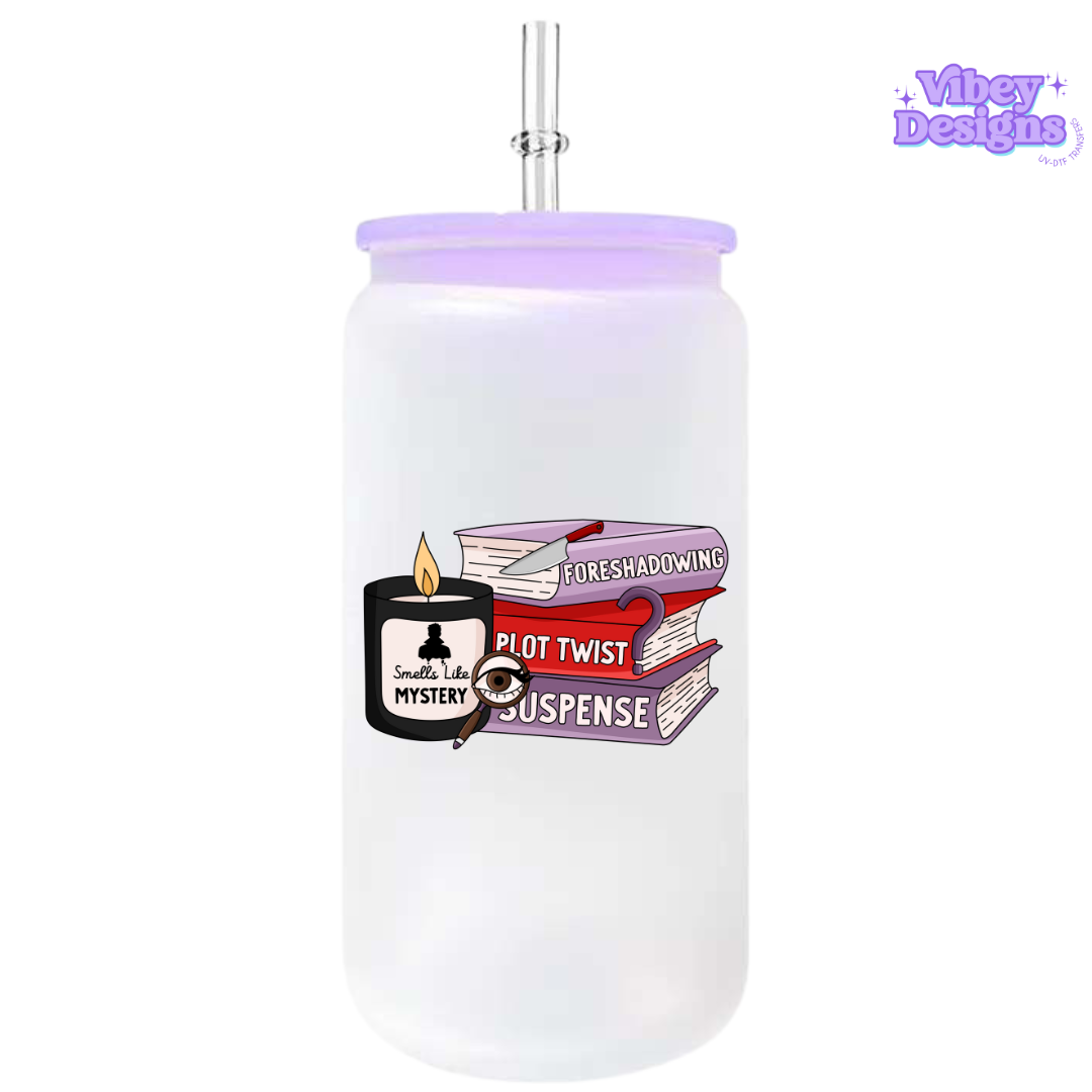 UV-DTF Transfer for Bottle, Glass, Mug, Diary - Mystery, Suspense & Plot Twist