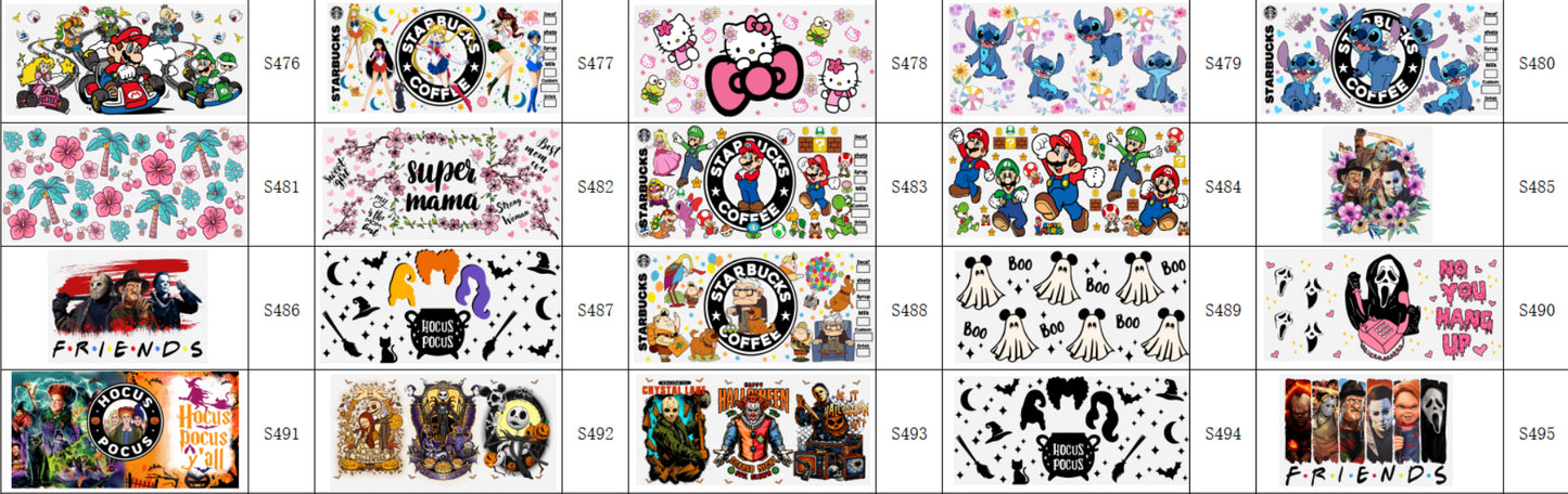 Designs 476-495
