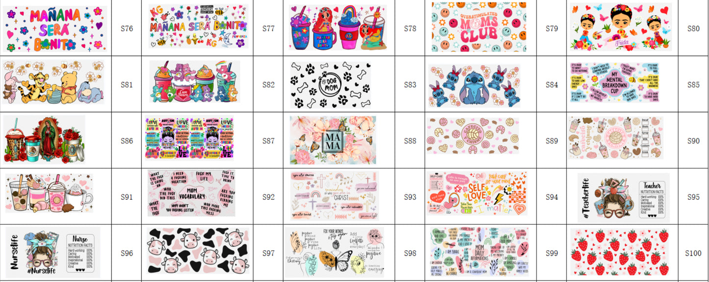 Designs 76-100