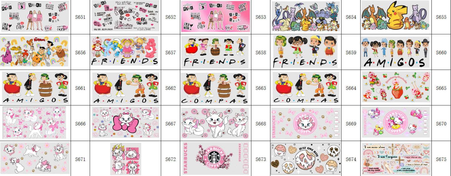 Designs 651-675