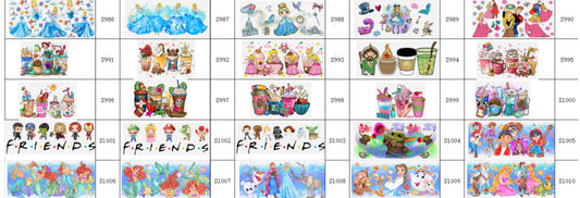 Designs 986 - 1010