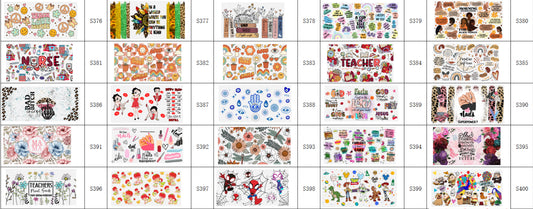 Designs 376-400
