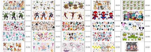 Designs 1036 - 1060