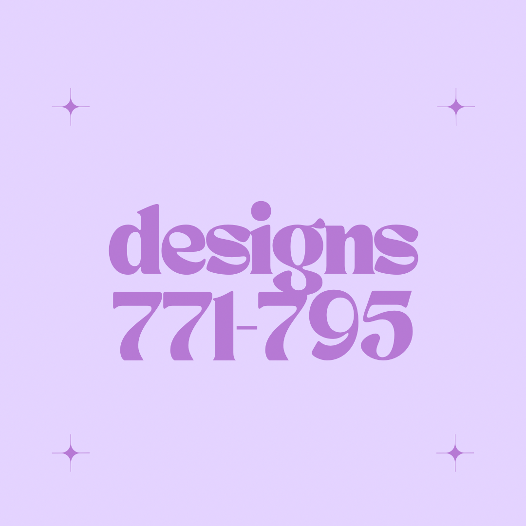 Designs 771-795