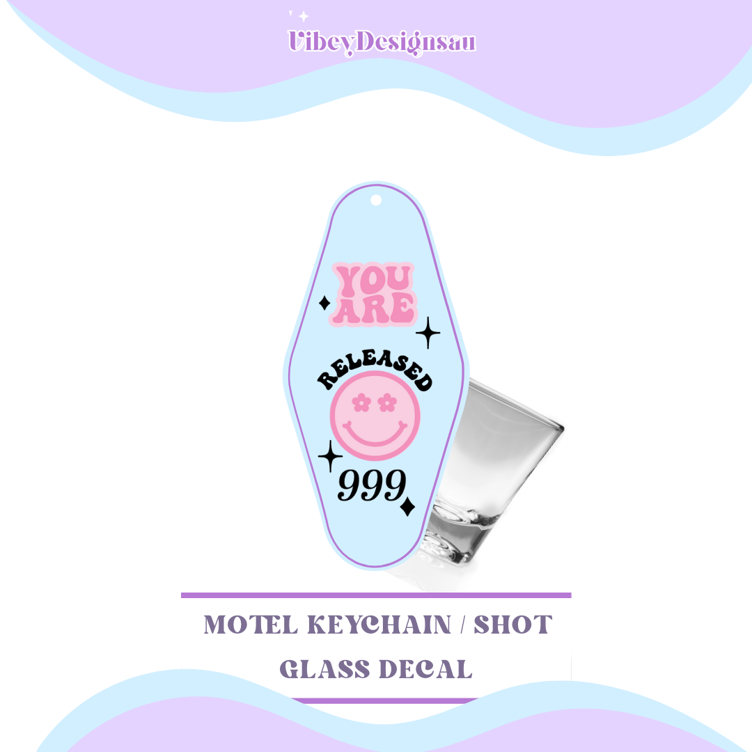 RTS Motel Keychain | Shotglass Decal - Angel number 999