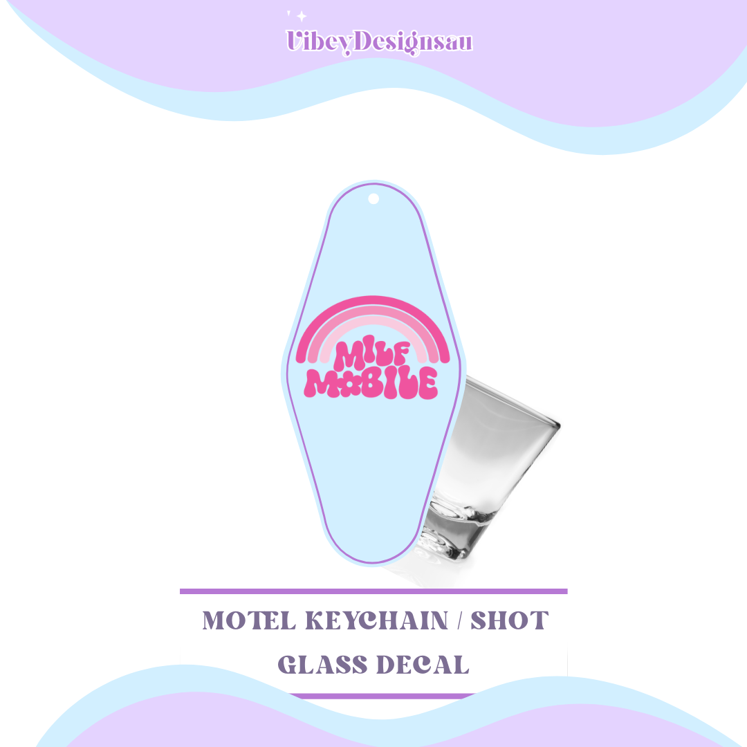 RTS Motel Keychain | Shotglass Decal - Milf mobile