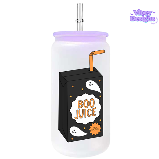 UV-DTF Transfer for Bottle, Glass, Mug, Diary - Boo Juice