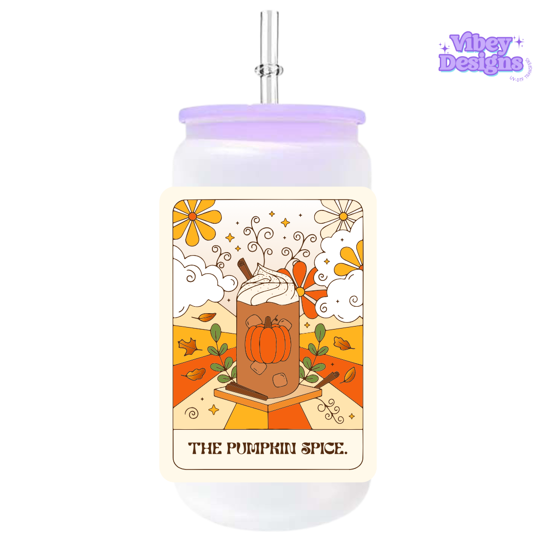 UV-DTF Transfer for Bottle, Glass, Mug, Diary - The Pumpkin Spice