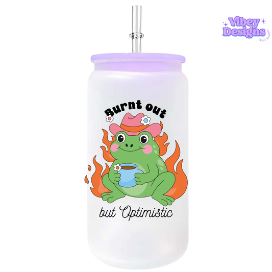 UV-DTF Transfer for Bottle, Glass, Mug, Diary - Burnt out