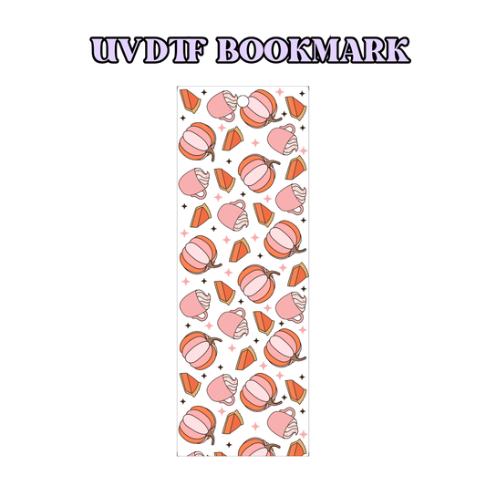 UV-DTF Bookmark Transfer - Pumpkin Spice Pattern