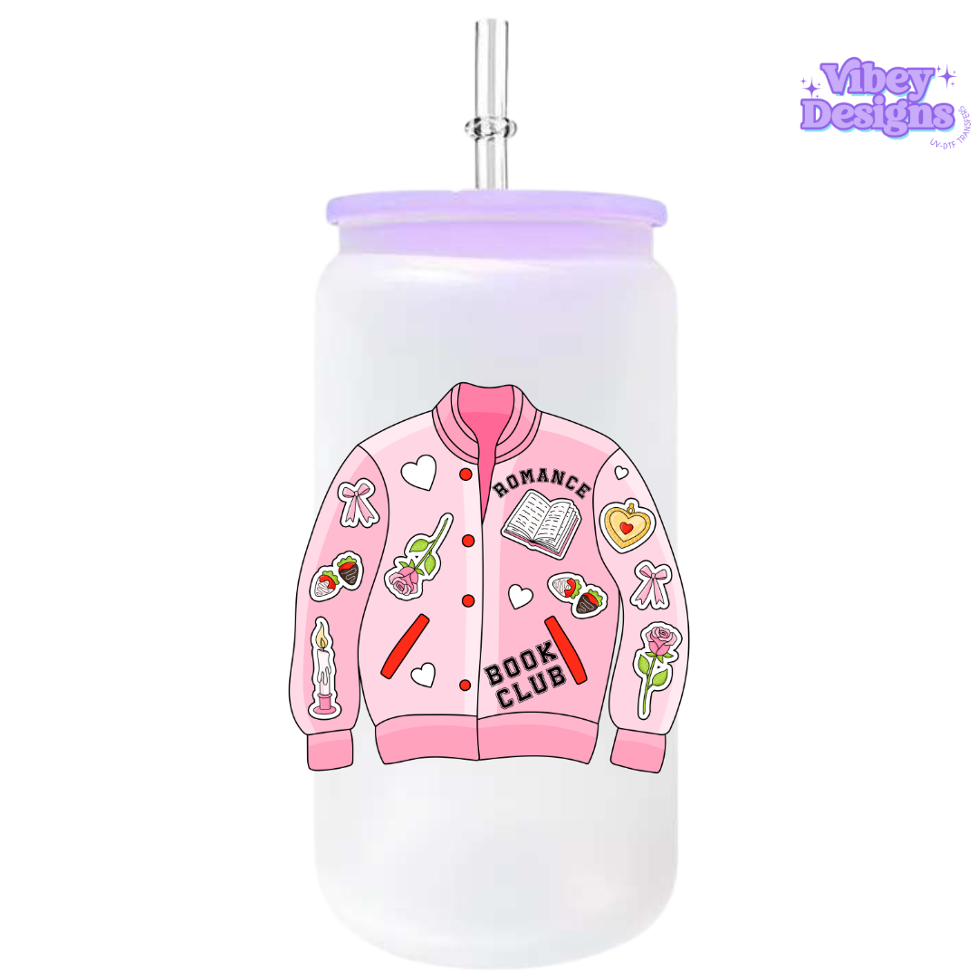 UV-DTF Transfer for Bottle, Glass, Mug, Diary - Bookclub Jacket