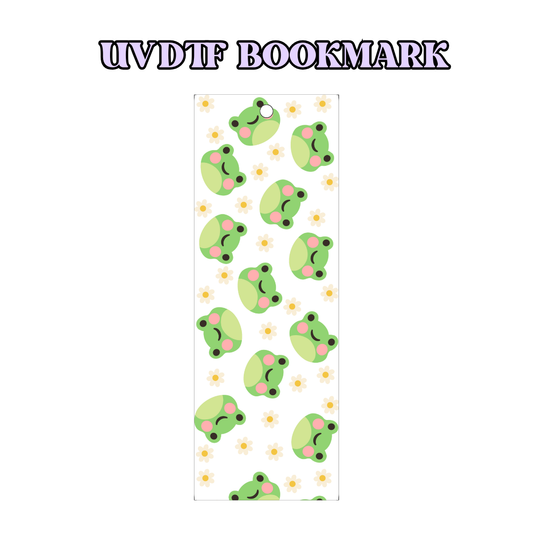 UV-DTF Bookmark Transfer - Kawaii Frogs