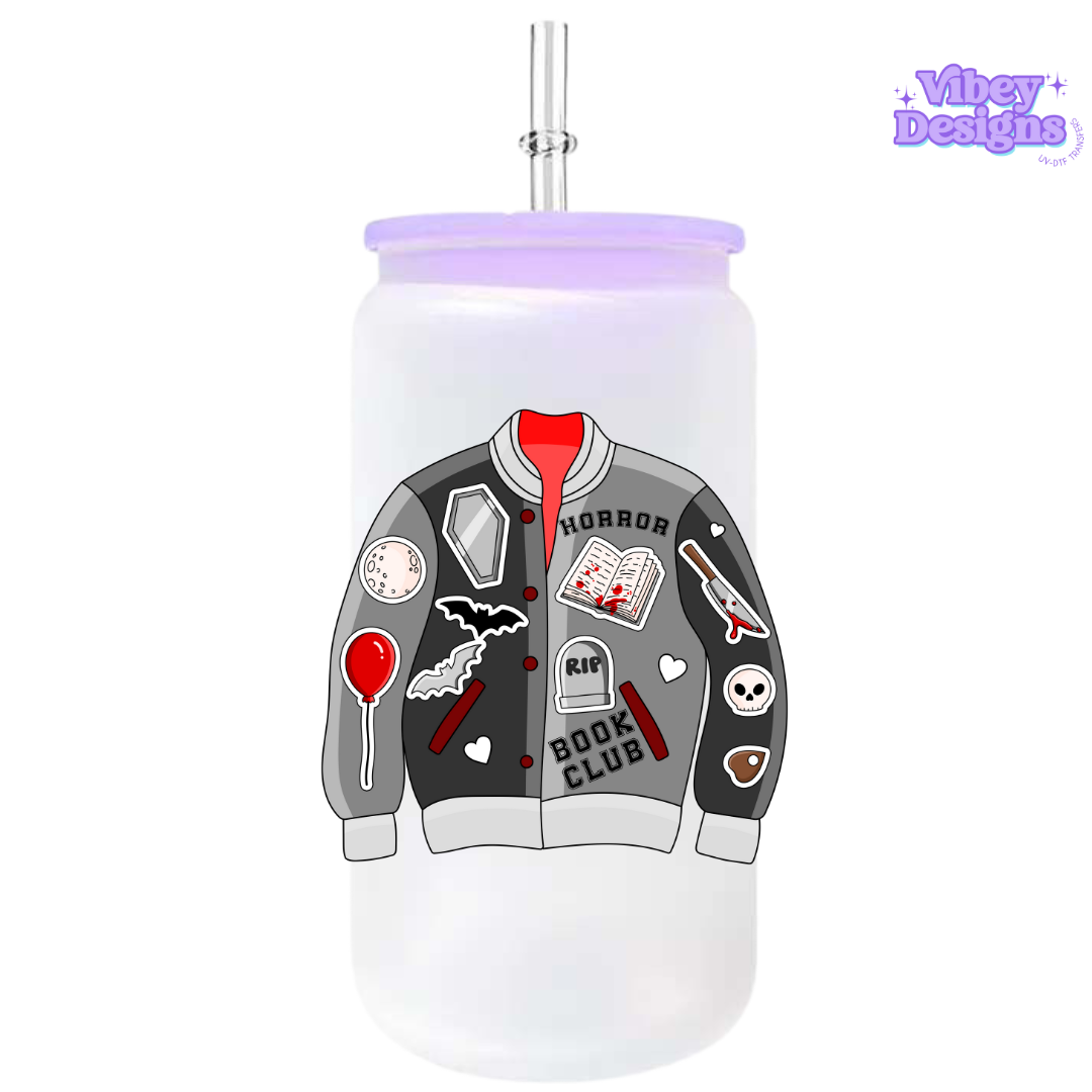 UV-DTF Transfer for Bottle, Glass, Mug, Diary - Bookclub Jacket