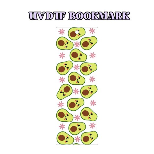 UV-DTF Bookmark Transfer - Kawaii Avo's