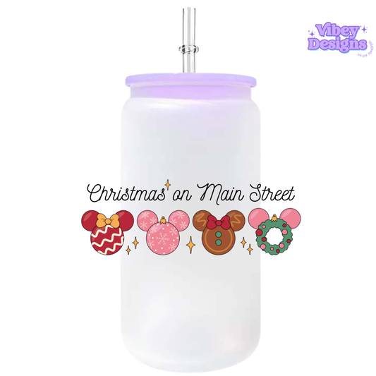 UV-DTF Transfer for Bottle, Glass, Mug, Diary - Christmas on main street