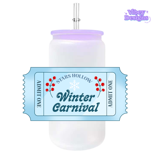 UV-DTF Transfer for Bottle, Glass, Mug, Diary - Winter Carnival